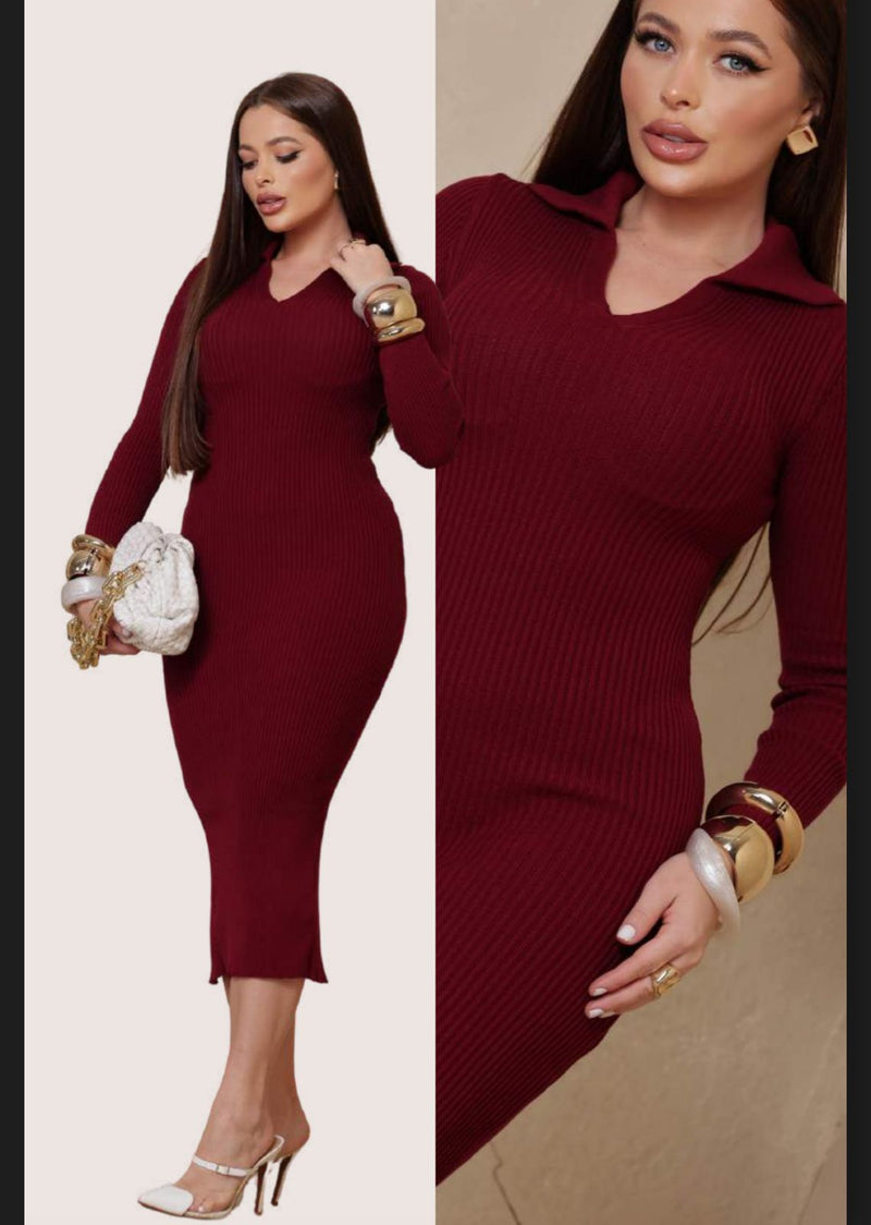 CONJUNTO  VESTIDO TRICÔ